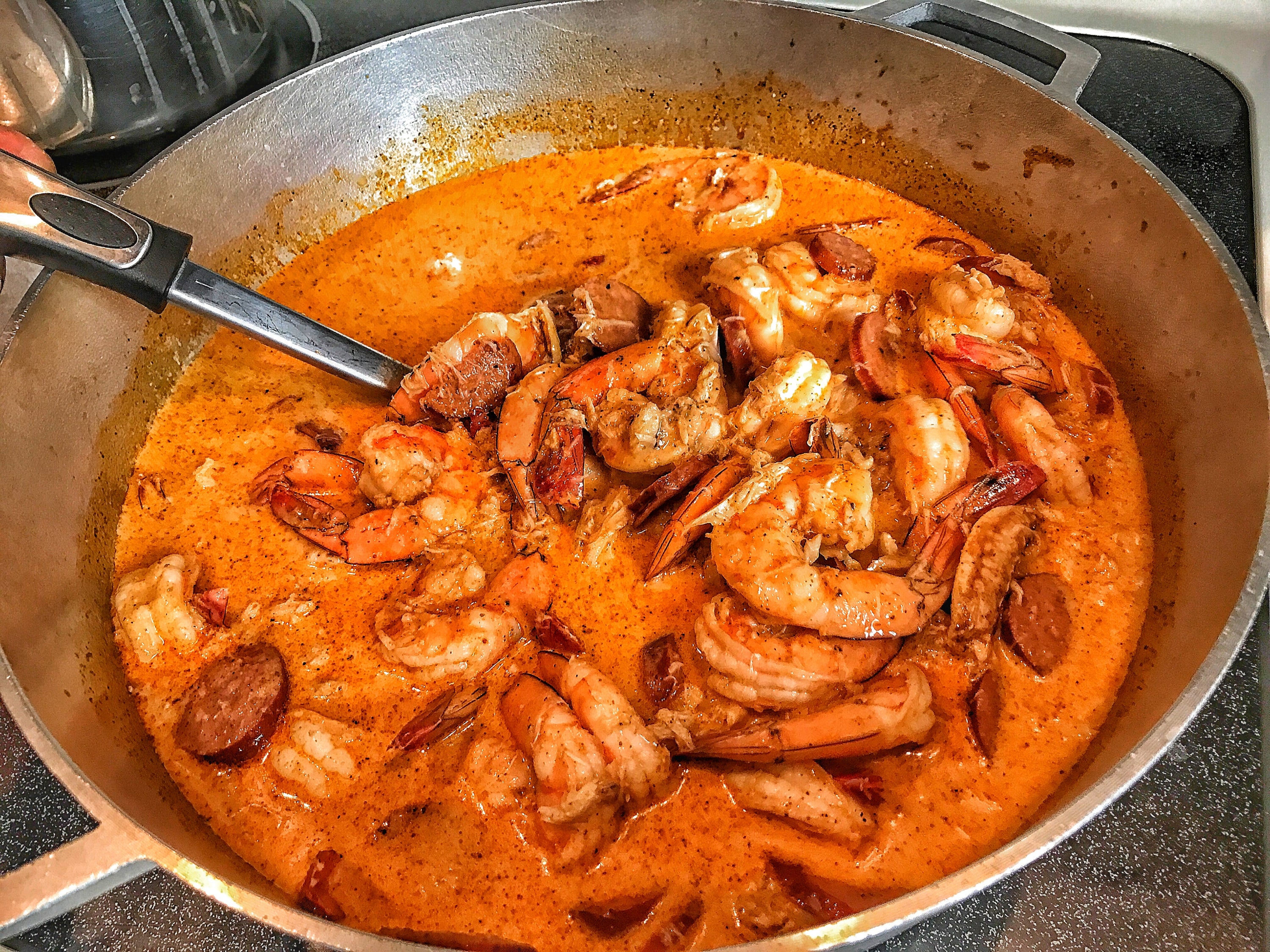 Creamy Seafood Bisque-Touffée. It's kinda like bisque and kinda like étouffée
